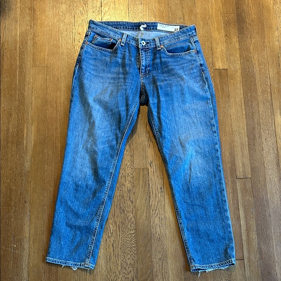 Rag and Bone Dre Low-Rise Slim Boyfriend Jeans - Picture 1 of 6